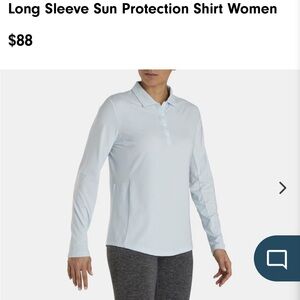 FootJoy Women's Pale Blue Long Sleeve Shirt